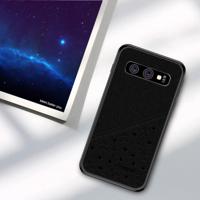 PINWUYO volledige waterdicht slagvast PC + TPU + PU Case voor Galaxy S10 (zwart)