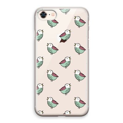 Vogeltjes: iPhone 8 Transparant Hoesje