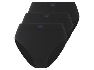esmara 3 damesslips (Zwart, XS (32/34))
