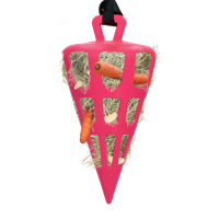 Hay Slow Feeder Fun & Flex Carrot Roze