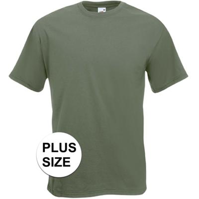 Fruit of The Loom Grote maten t-shirt - olijf groen - heren - voordelig - katoen - Herenkleding