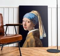 Het meisje met de parel canvas schilderij