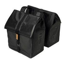 Basil urban dry dubbele fietstas, waterdicht, 50l, mat zwart