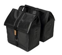 Basil urban dry dubbele fietstas, waterdicht, 50l, mat zwart