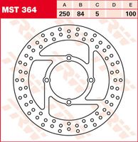 TRW Remschijf, remschijven voor de moto, MST364