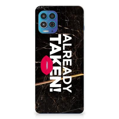 Motorola Moto G100 | Siliconen hoesje | met naam Already Taken Black
