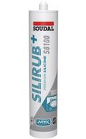 Soudal Silirub+ S8100 Neutraal | Sanitairkit | | Sanitairkit Grijs | 300 ml - 135725 - thumbnail