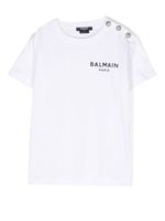 Balmain Kids t-shirt à logo imprimé - Blanc - thumbnail