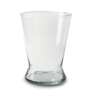 Bloemenvaas Xana - helder transparant - glas - D18,5 x H25 cm