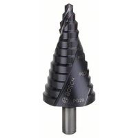 Bosch Accessories 2608588072 HSS Getrapte boor 6 - 37 mm, PG7 - PG29 TiAIN Gezamenlijke lengte 93 mm 3 vlakken schacht 1 stuk(s)