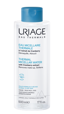 Uriage Eau Thermale Micellar Water Cranberry Extract Vloeibaar 500 ml