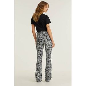 anytime flared broek bloemenprint