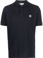 Stone Island polo à patch logo - Bleu