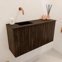 Toiletmeubel Mondiaz Joya | 80 cm | Meubelkleur Walnut | Faye wastafel Urban Links | Zonder kraangat(en) Toiletmeubel Mondiaz Joya | 80 cm | Meubelkleur Walnut | Faye wastafel Urban Links | Zonder kraangat(en)
