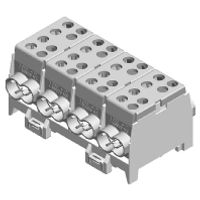 HLAK 35-4/8 GR-S  - Power distribution block (rail mount) HLAK 35-4/8 GR-S - thumbnail