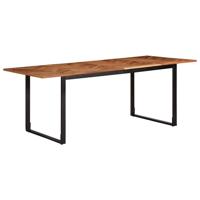 Eettafel 200x100x75 cm massief acaciahout