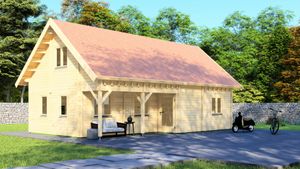 Chalet Frankrijk 1030x610 cm - onbehandeld- - - Van Kooten