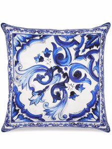 Dolce & Gabbana coussin en soie - Bleu