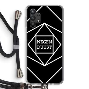Negenduust geometrisch: Samsung Galaxy A32 5G Transparant Hoesje met koord