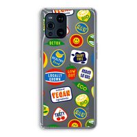 Fruitsticker: Oppo Find X3 Transparant Hoesje