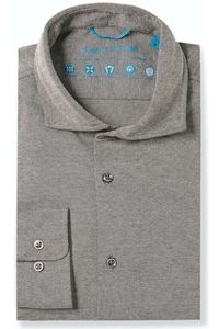 Pierre Cardin Tailored Fit Overhemd grijs, Effen