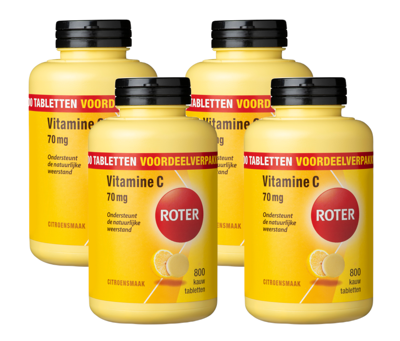 Roter Vitamine C 70mg Kauwtabletten Voordeelverpakking Roter Vitamine C 70mg Kauwtabletten Voordeelverpakking