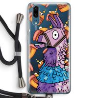 Loot Burger: Huawei P20 Transparant Hoesje met koord