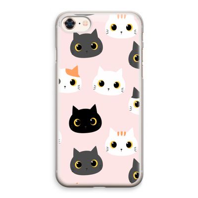 Katten: iPhone 8 Transparant Hoesje