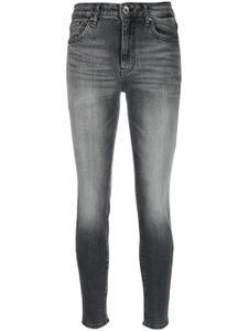 Armani Exchange jean skinny à effet délavé - Gris