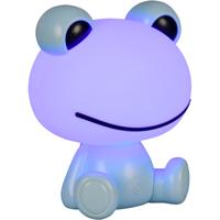 LED Tafellamp - Trion Varek - 1x LED SMD 0.3W - ON/OFF Touch - RGB Kleurverandering - USB aansluiting - IP20 - Blauw - Kunststof