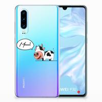 Huawei P30 Telefoonhoesje met Naam Cow