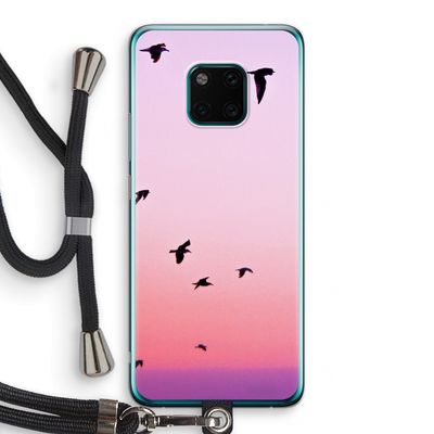 Fly away: Huawei Mate 20 Pro Transparant Hoesje met koord