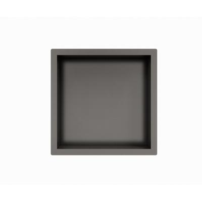 Fortifura Galeria Inbouwnis - 30x30x10cm - Geborsteld Gunmetal PVD