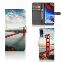 Motorola Moto E7i Power | E7 Power Flip Cover Golden Gate Bridge