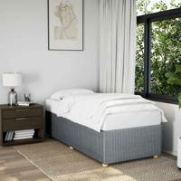 Bedframe zonder matras 90x190 cm stof lichtgrijs