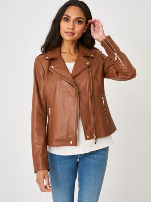Leren bikerjas