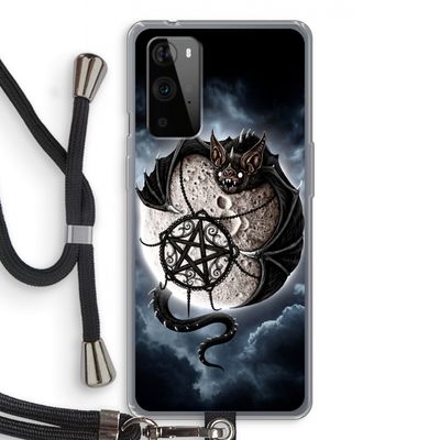Volle maan: OnePlus 9 Pro Transparant Hoesje met koord