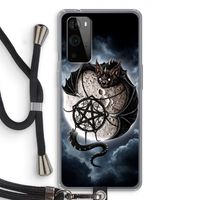 Volle maan: OnePlus 9 Pro Transparant Hoesje met koord