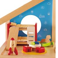 Hape poppenhuis kinderkamer