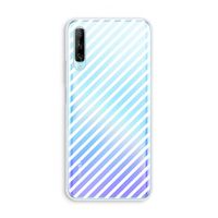 Strepen zwart-wit: Huawei P Smart Pro Transparant Hoesje