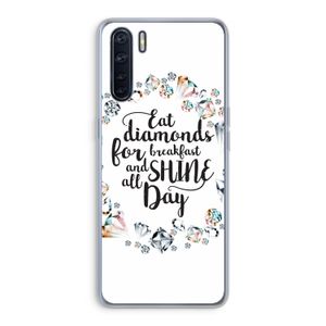 Diamonds: Oppo A91 Transparant Hoesje