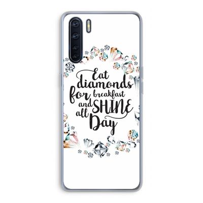 Diamonds: Oppo A91 Transparant Hoesje