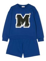 Moncler Enfant ensemble sweat-short à manches longues - Bleu
