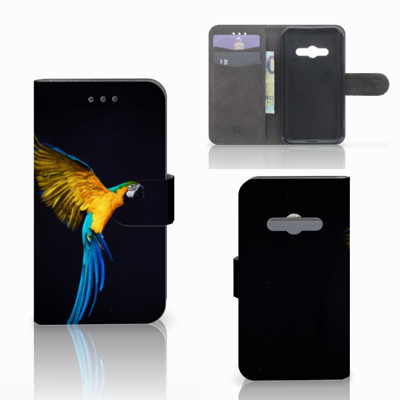 Samsung Galaxy Xcover 3 | Xcover 3 VE | Telefoonhoesje | Met pasjeshouder | Papegaai