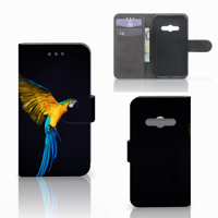 Samsung Galaxy Xcover 3 | Xcover 3 VE | Telefoonhoesje | Met pasjeshouder | Papegaai