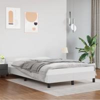 Bedframe zonder matras 120x190 cm kunstleer wit
