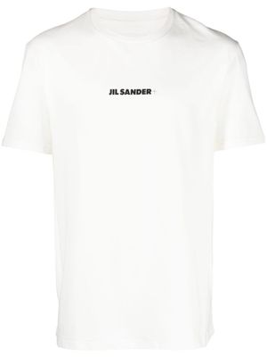 Jil Sander t-shirt en coton à logo imprimé - Blanc