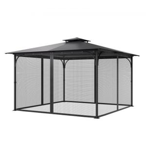 VEVOR Klamboe voor Gazebo Insectenbescherming Vervangend Net 340x340x226cm ALLEEN Net