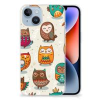 Apple iPhone 14 | TPU Hoesje | Vrolijke Uilen