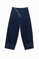 Cropped culotte-broek - BLUE - L